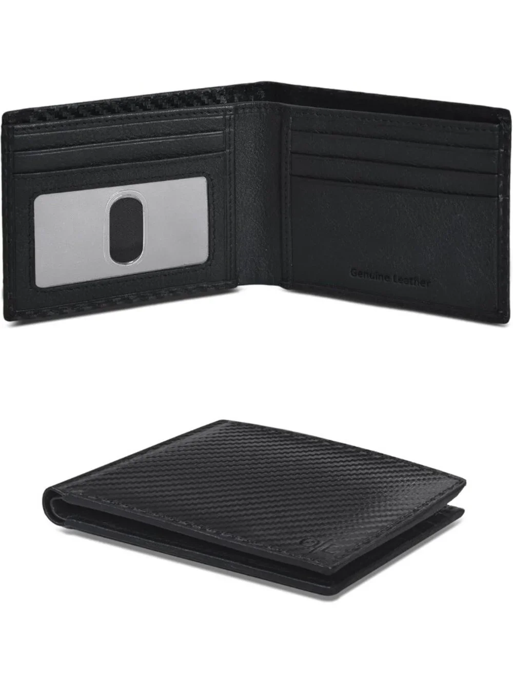 Slim RFID Bifold Leather Wallet for Men - Compact Card Holder, Perfect Gift